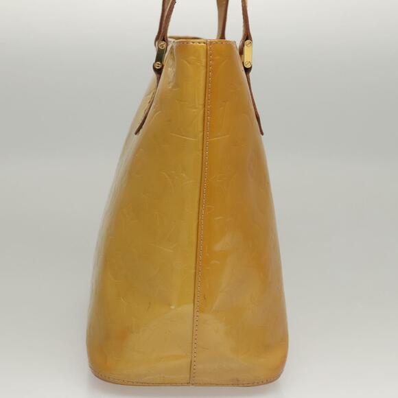 LOUIS VUITTON Monogram Vernis Houston Hand Bag Beige M91004 - Picture 5 of 13